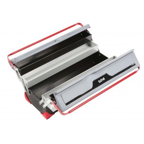 Caisse à outils bi-matière 5 cases - SAM OUTILLAGE - BOX-1 0