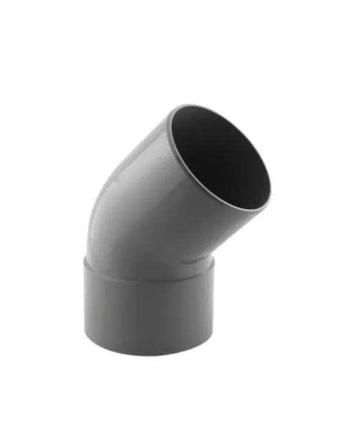 Coude PVC 45° Ø125 mâle femelle Labélisé NF