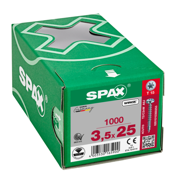 Vis SPAX Pan-Head 35x 25 T-STAR+ Wirox HP (Par 1000) 5