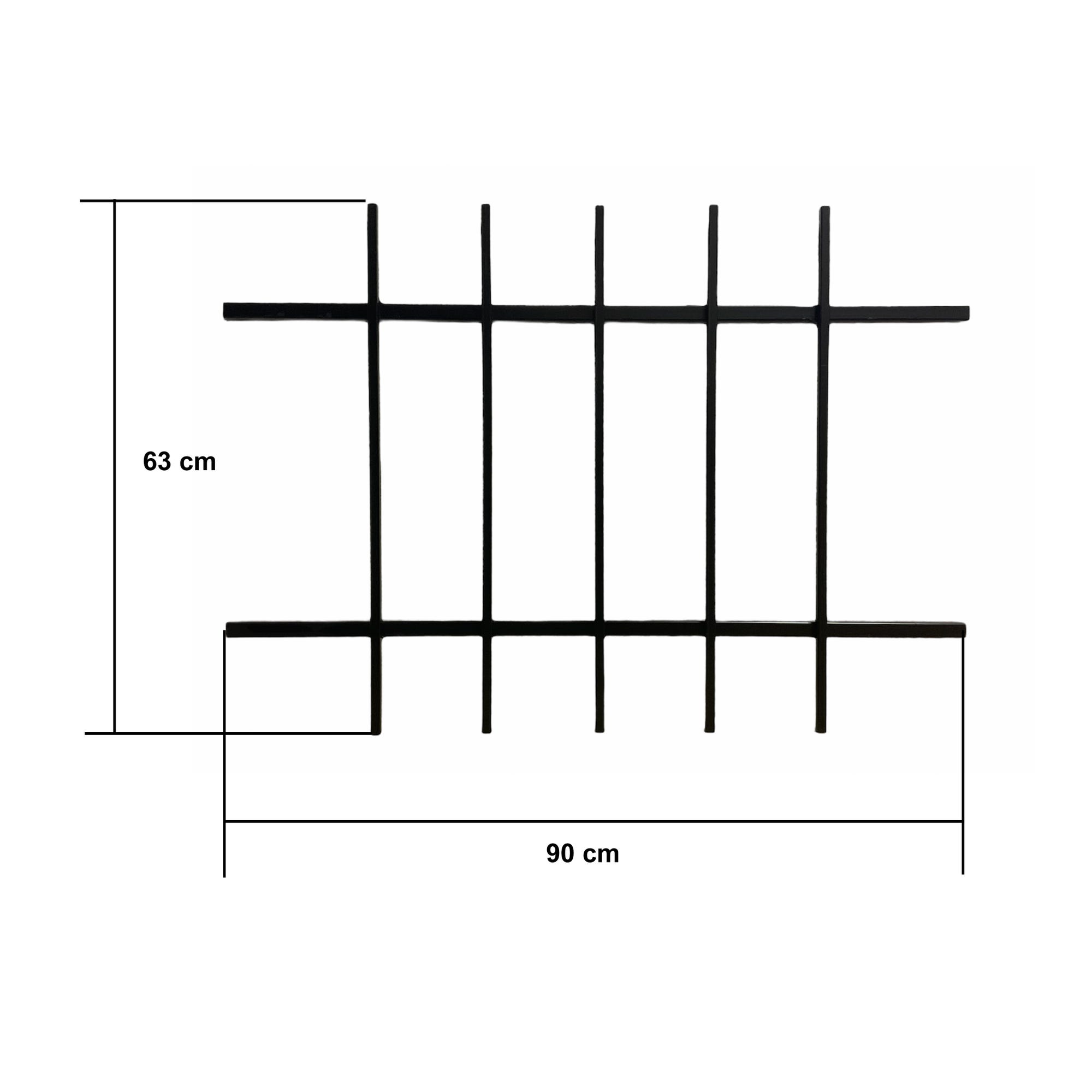 Grille de Defense DISTRI pour Fenetre H= 75 cm x L= 80 cm (côte tableau) 1