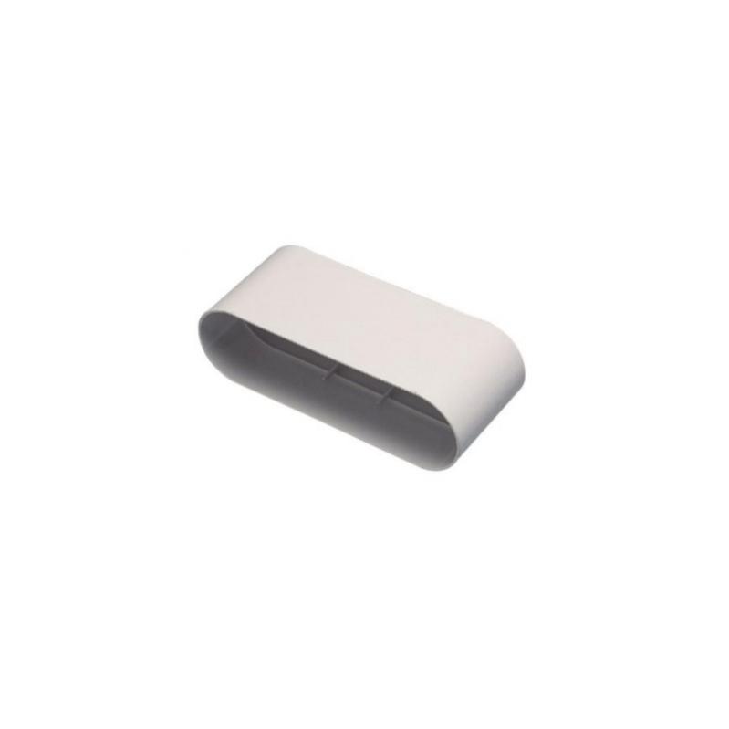 Raccord mâle (entre 2 accessoires) - Minigaine 40x100 ALDES - 11023082 Raccord mâle pour conduit rigide plastique oblong Minigaine 40x100.