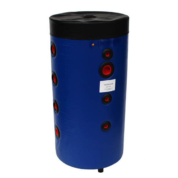 Bouteille mélange isolée réversible jaquette skai sur pied Chauffage/Climatisation 8 piquages-100L