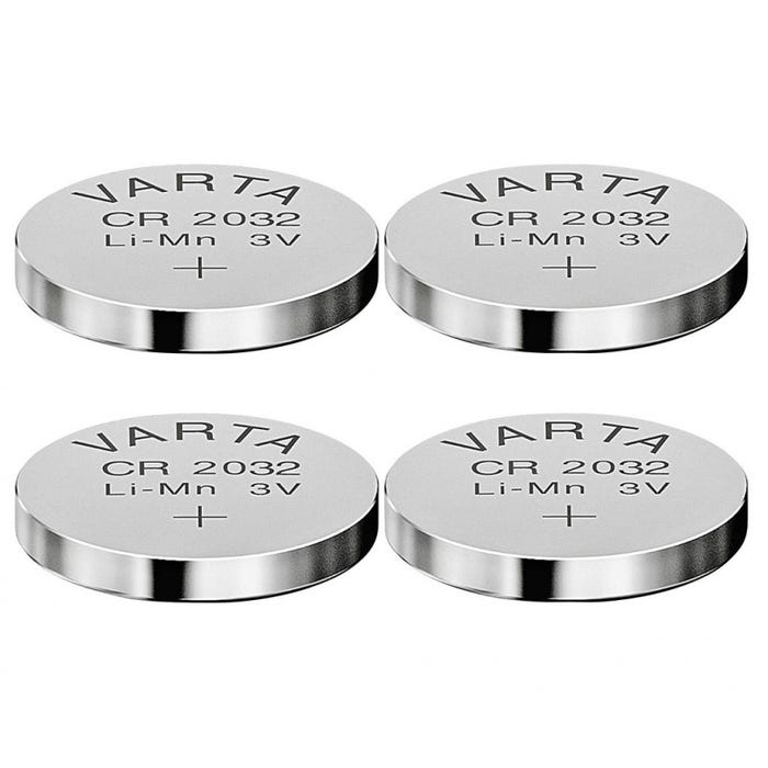 4 Piles bouton lithium CR2032 (3V) VARTA 2