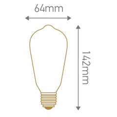 Girard Sudron Ampoule LED Edison COSMOS 3D 4W E27 - Or 3