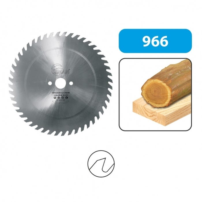 Lame de scie circulaire Leman 966.500.2556 en acier D500x2.5x30mm 56Z pour la découpe de bois de chauffage et bois vert 1