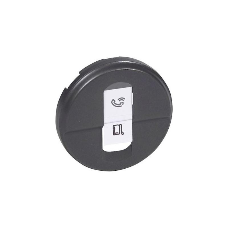 Legrand - 067951 - Enjoliveur Céliane prise RJ45 - finition graphite
