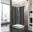 Schulte cabine de douche intégrale, 90 x 90 cm, avec porte coulissante, parois fixes, receveur, panneaux muraux et robinetterie