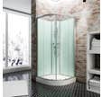 Cabine de douche intégrale 90 x 90 cm, verre 5 mm, cabine de douche complète arrondie, Ibiza, SCHULTE