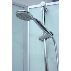 Schulte cabine de douche intégrale 90 x 90 cm, verre 5 mm, cabine de douche complète carrée, Ibiza 7