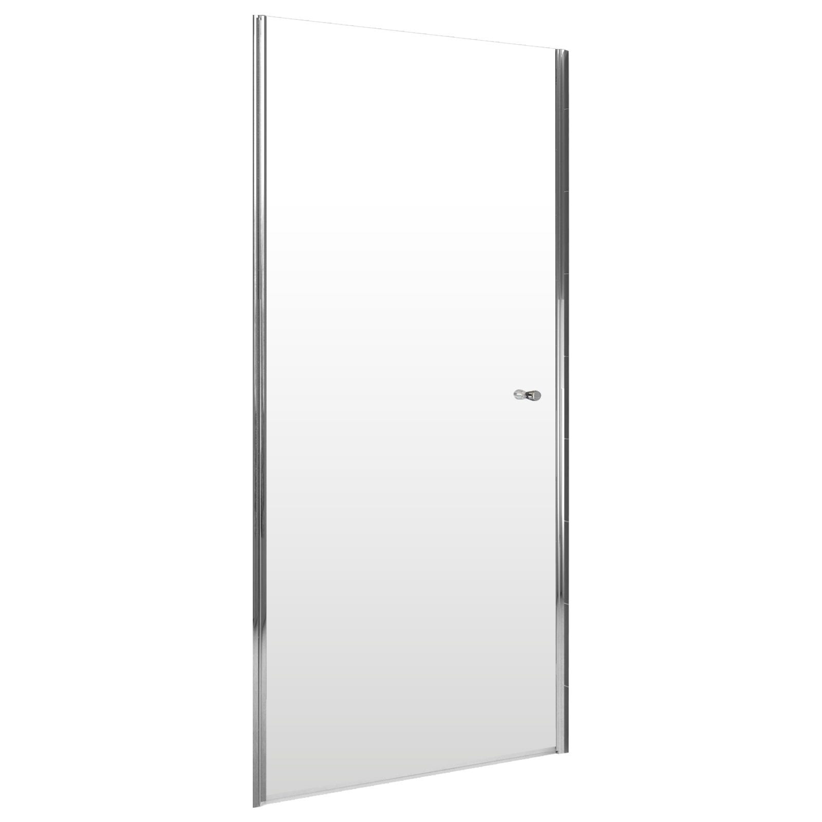 Schulte porte de douche pivotante, 75 x 190 cm, verre 5 mm transparent, profilé aspect chromé 1