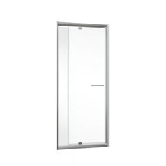 Schulte porte de douche pivotante extensible, 90-100 x 185 cm, verre 5 mm, profilé aspect chromé, verre transparent 1