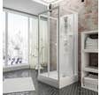 Cabine de douche intégrale, 90 x 90 x 210 cm, verre de sécurité 5 mm, cabine de douche complète, blanc alpin, Juist, SCHULTE