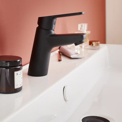 Mitigeur lavabo couleur Aimé avec vidage, noir
