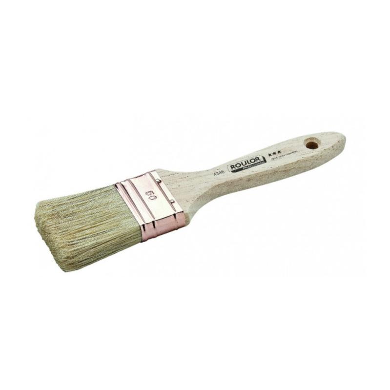 Pinceau plat Glycéro manche en bois soie roulor NESPOLI - Ø (en mm): 80