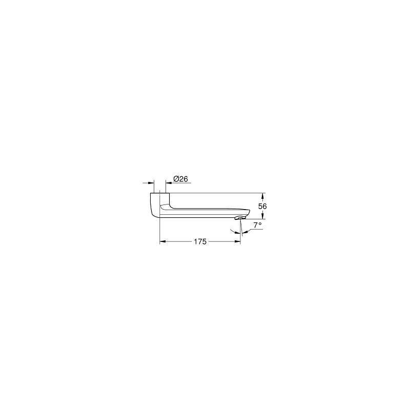 Grohe Bec coulé orientable (13380000) 1