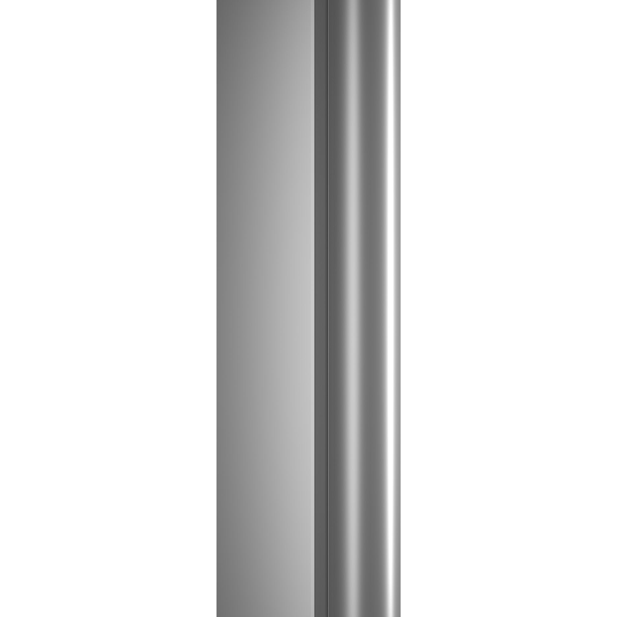 Schulte porte de douche pivotante, 90 x 192 cm, verre 5 mm transparent anticalcaire, sérigraphie Softcube, style industriel, profilé alu-naturé 3
