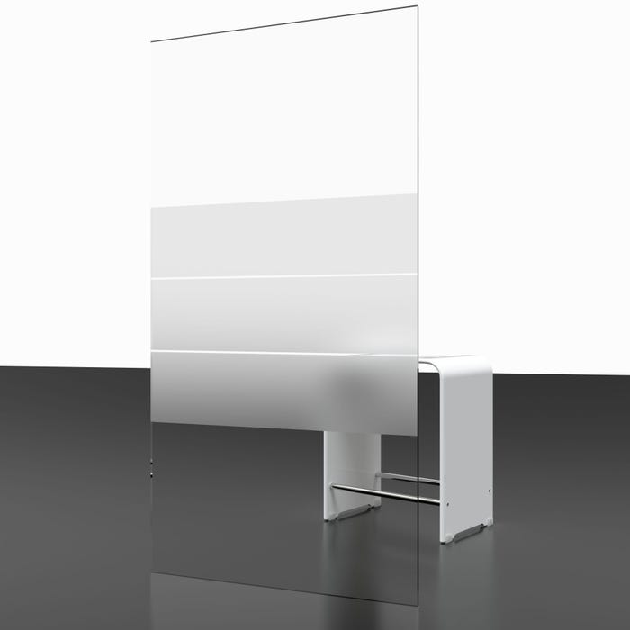 Schulte porte de douche 2 battants, porte de douche battante, 80 x 192 cm, verre 5 mm anticalcaire, sérigraphie dépoli light, profilé aspect chromé 4