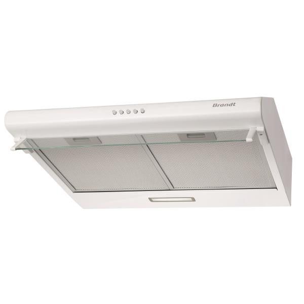 Hotte visière 321m³/h BRANDT 60cm, BHC9602W