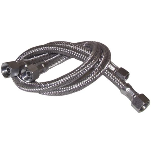 Flexible fioul F3/8 xF3/8 droit L1000mm (X 2) - DIFF