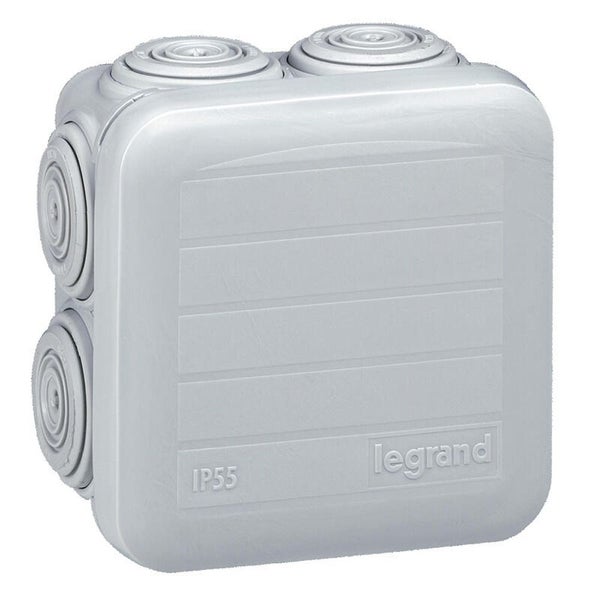 Boîte de dérivation PLEXO carré gris D 105x105x55mm - LEGRAND - 092022 1
