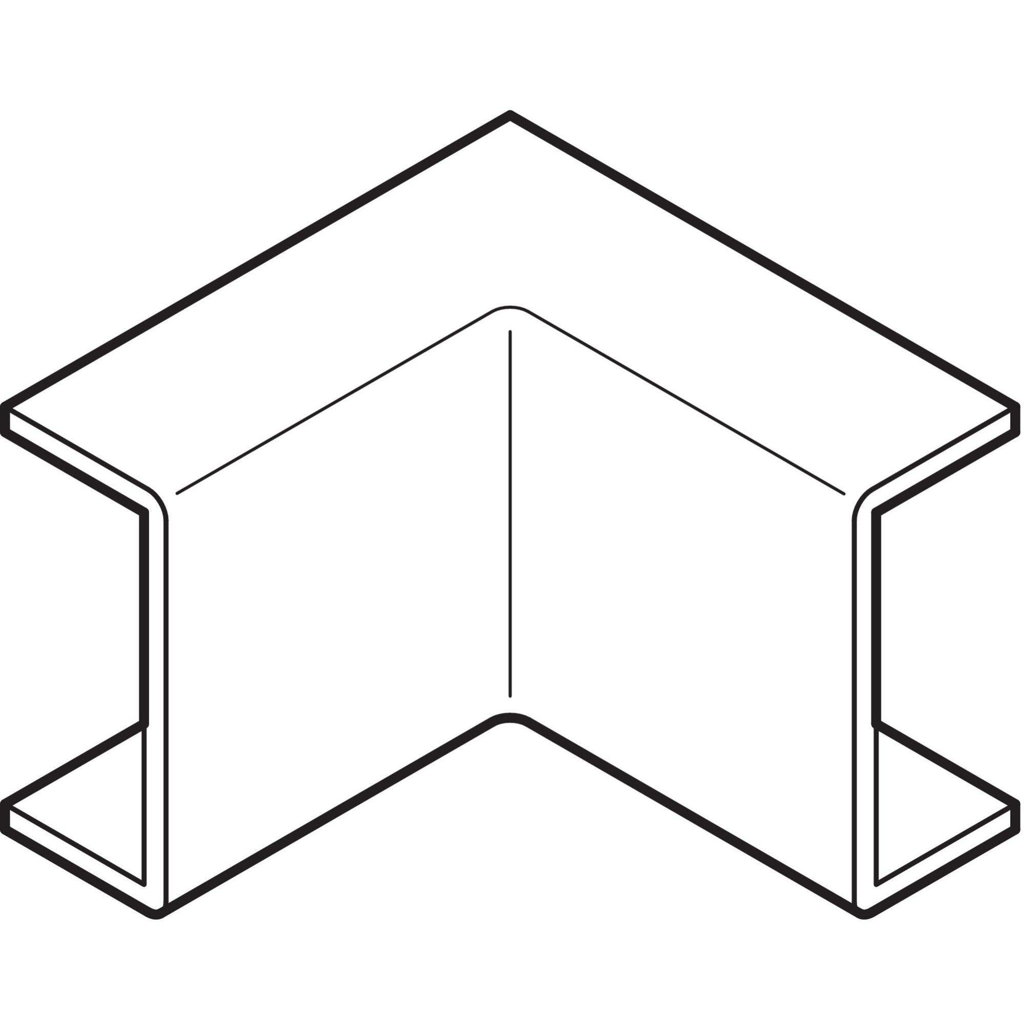 Angle intérieur AX 22x10mm blanc pour moulure Axis mini - OBO BETTERMANN - 6133985