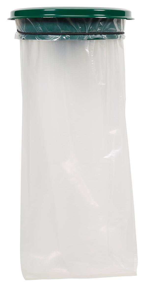 Support sac mural avec couvercle 110 L vert mousse Collecmur Essentiele - ROSSIGNOL - 57953