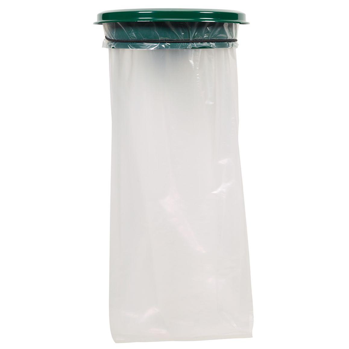 Support sac mural avec couvercle 110L vert mousse Collecmur Essentiele - ROSSIGNOL - 57953
