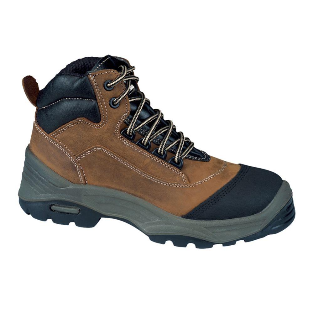 Chaussure de sécurité hautes en cuir pull-up SOLANO S3 CI SRC pointure 40 - LEMAITRE SECURITE - SOLNS30BF40