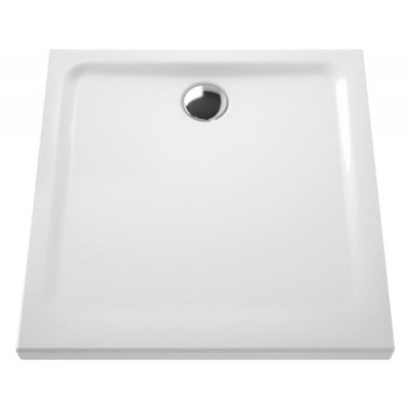 Receveur céramique Arkitekt dangle 1/4 de rond 90x90x7,5 cm pour bonde Ø 90
