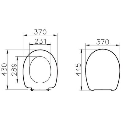 Abattant WC thermoplastique NORMUS - VITRA - 23-003-002