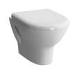 Pack cuvette WC suspendue complet ZENTRUM 50cm avec abattant - VITRA - 5785B003-6077