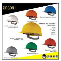 Casque de chantier ZIRCON 1 rouge - DELTA PLUS - ZIRC1RO 1
