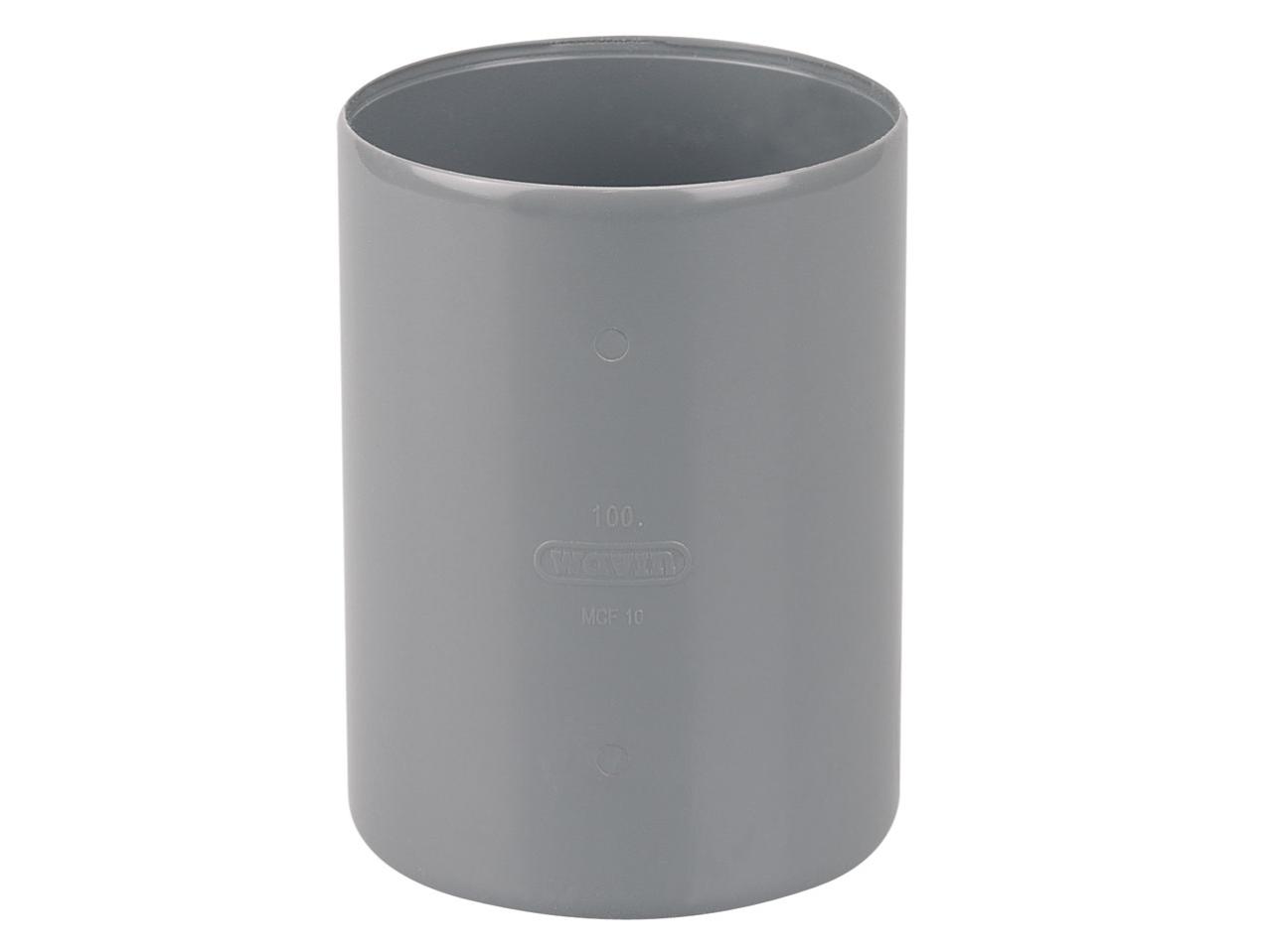 Manchon de réparation à coulisse PVC femelle-femelle Ø100 - WAVIN - 3025720