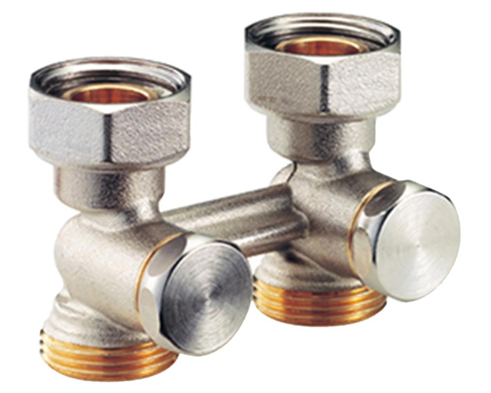 Robinet de radiateur droit BITUBE F 3/4 18 - GIACOMINI - R387X001