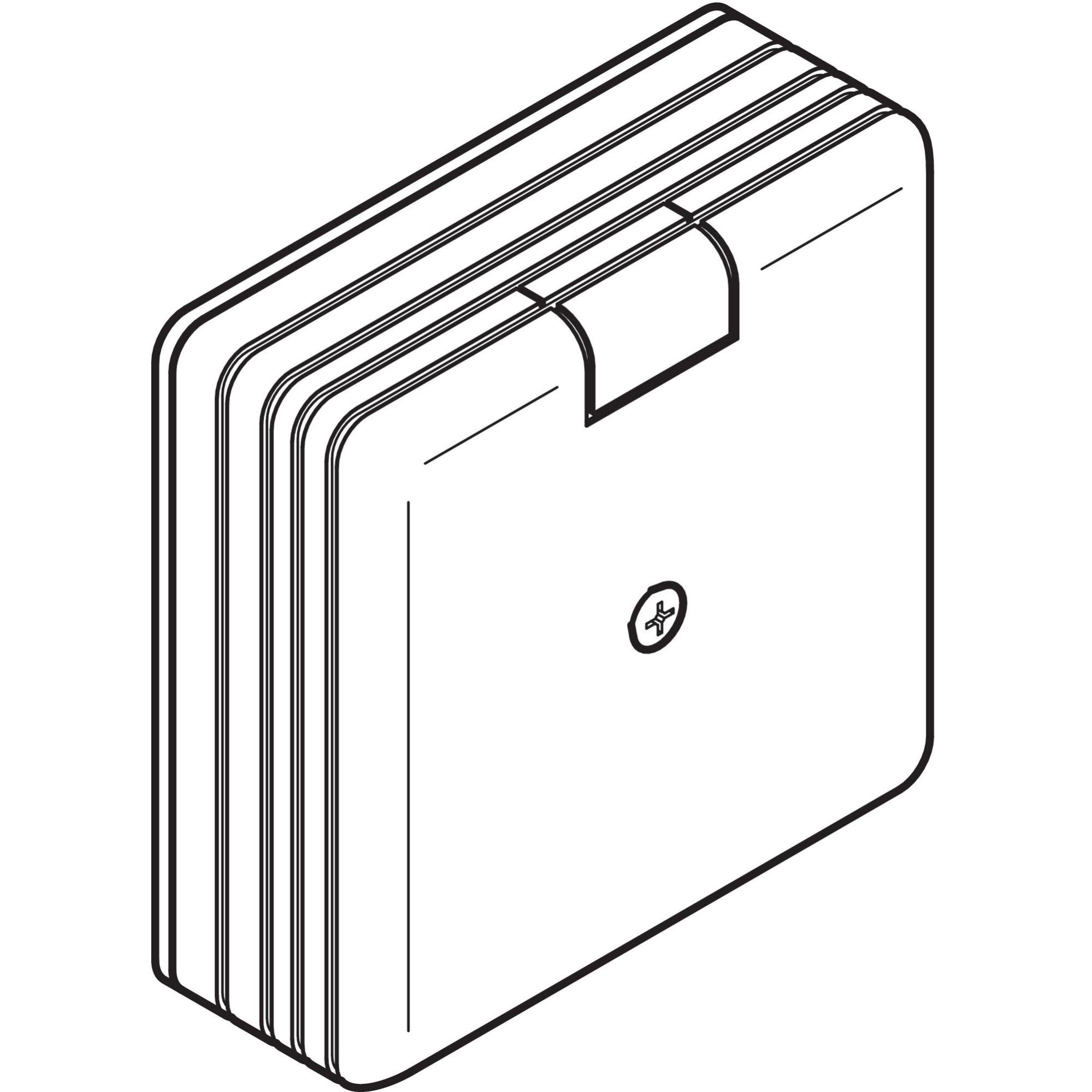 Boitier de dérivation pour AXIS/MS 80X80X35mm - REHAU - 265686