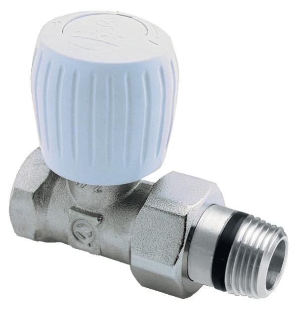 Robinet de radiateur droit 1/2'' nicklé - ORKLI -1126