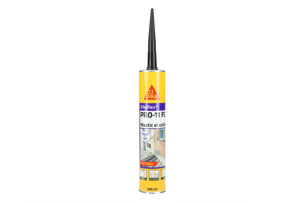 Mastic colle PU Sikaflex PRO 11 FC noir cartouche 300ml - SIKA - 659664