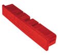 Embout en plastique de règle aluminium 100x18mm rouge - TALIAPLAST - 380110