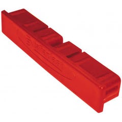 Embout en plastique de règle aluminium 100x18mm rouge - TALIAPLAST - 380110 0