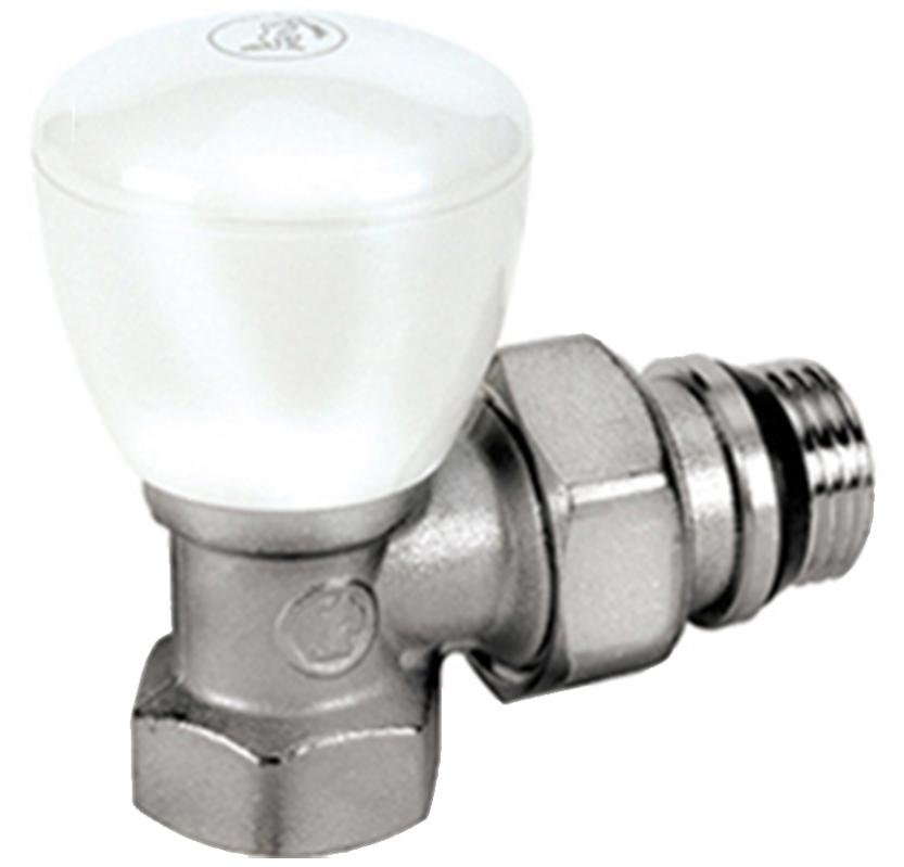 Robinet radiateur équerre (sans réglage) MF 20x27 chrome - GIACOMINI - R5X034