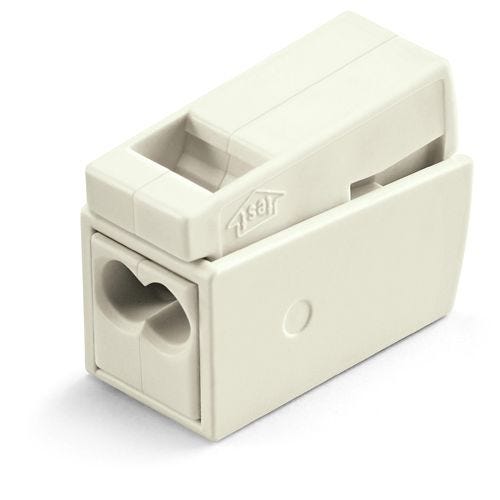 Borne pour luminaires 2 conducteurs 2,5mm² blanc - WAGO - 224-112 0