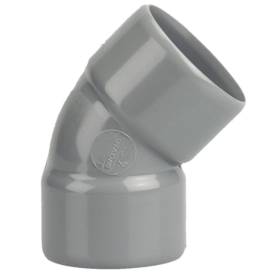 Coude PVC femelle-femelle 45° Ø32 - WAVIN - 3026068