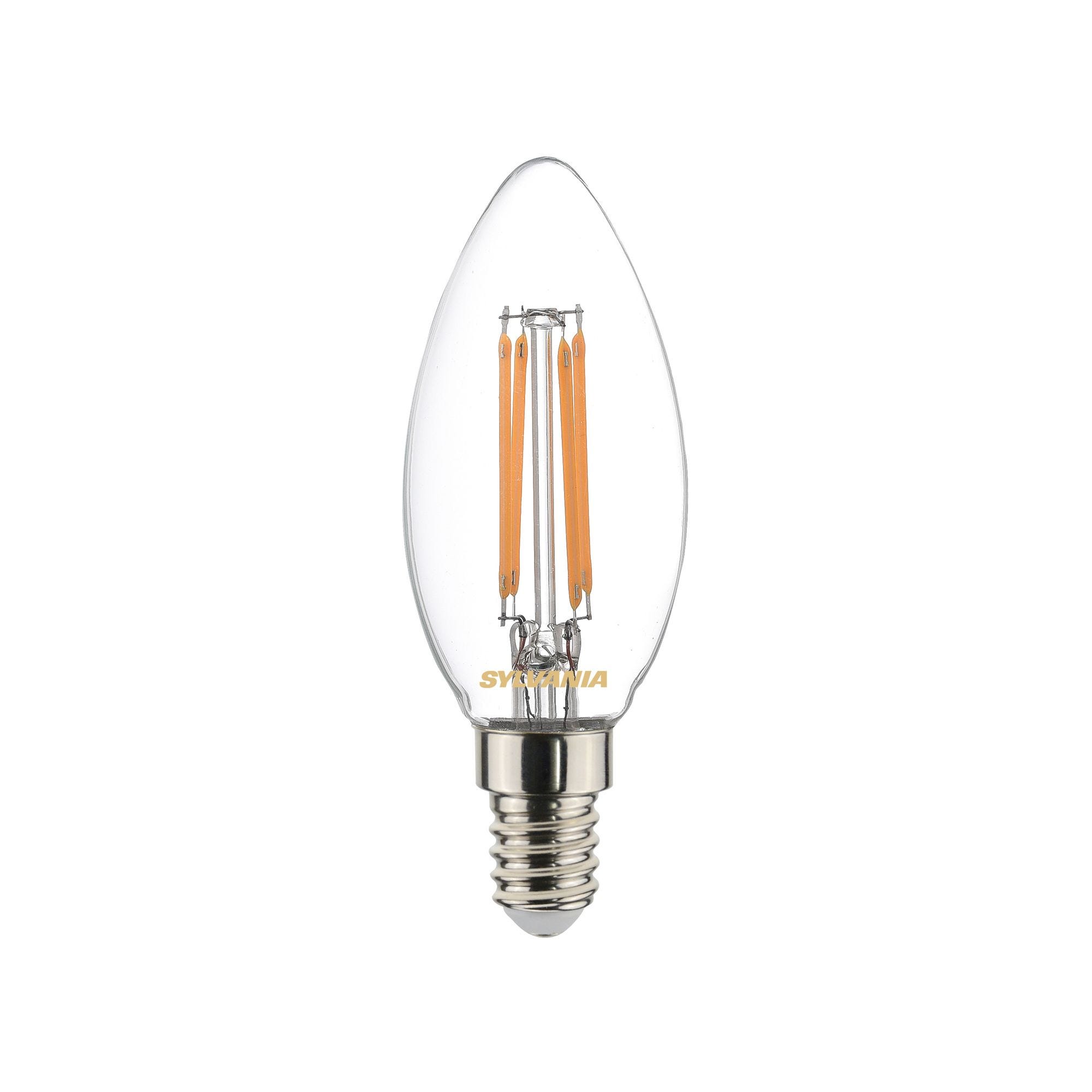 Lampe TOLEDO RETRO flamme 827 E14 4,5W 470lm nouveau modèle - SYLVANIA - 0029373 0