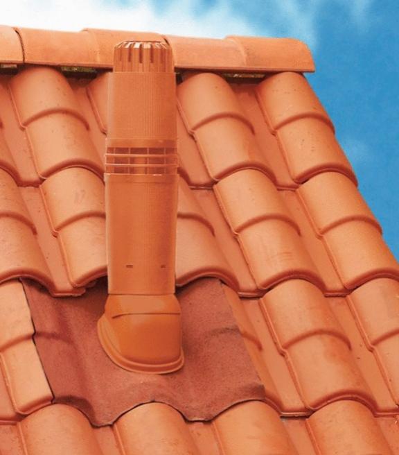 Terminal vertical Rolux Condensation 80/125 Ocre - UBBINK- 184402