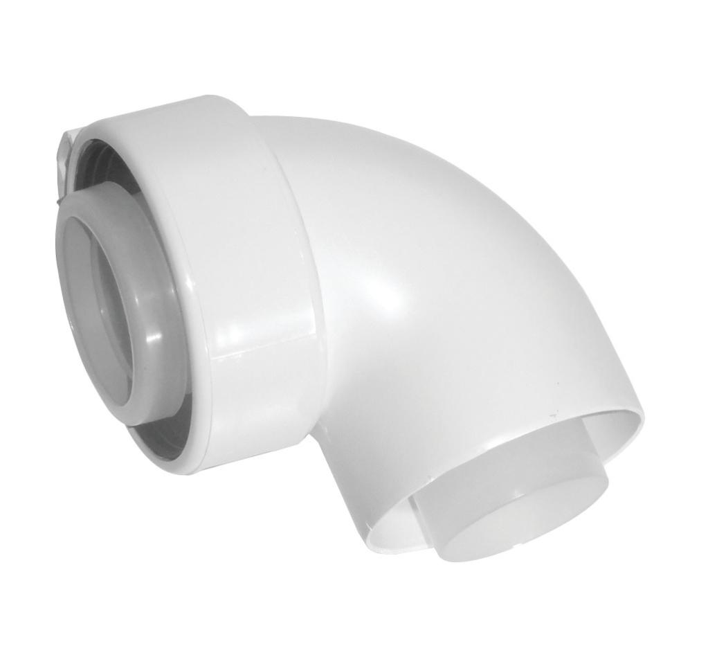 Coude ventouse 45° Condensation Ø60/100 Fioul / Gaz - UBBINK - 229200