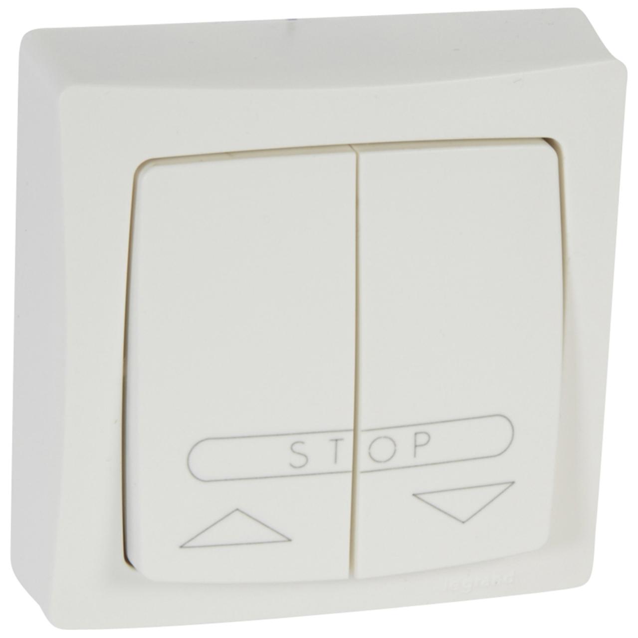 double bouton poussoir saillie complet pour volets roulants
