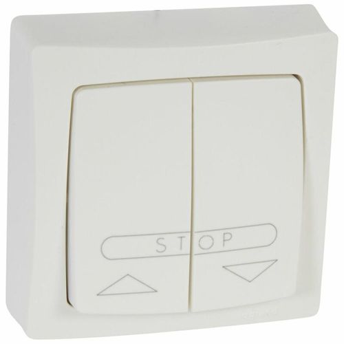 Poussoir pour volets roulants ASL appareillage saillie complet blanc - LEGRAND - 086010