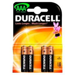 Pack De 4 Piles Alcaline Duracell Duralock Type Aaa 1,5v (r03) 0