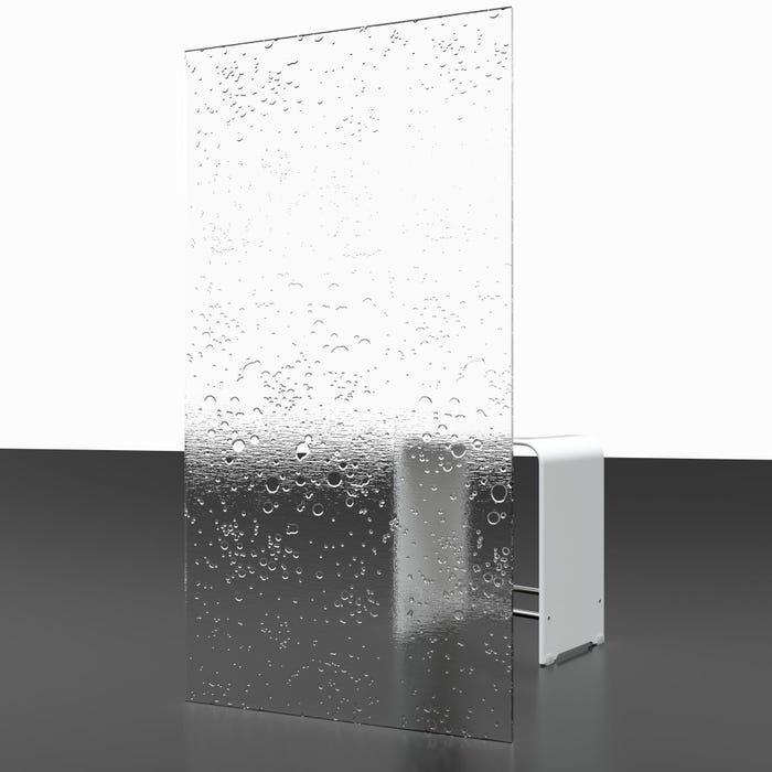Schulte pare-baignoire rabattable 159 x 140 cm, paroi de baignoire 7 volets, écran de baignoire pivotant, verre synthétique Softline profilé blanc 4