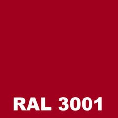 Peinture Ravalement - Metaltop - Rouge de sécurité - RAL 3001 - Pot 5L 1